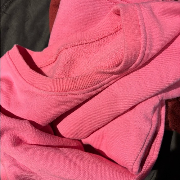 Pink Crew Neck Short Sleeve Pullover - Picture 11 of 15